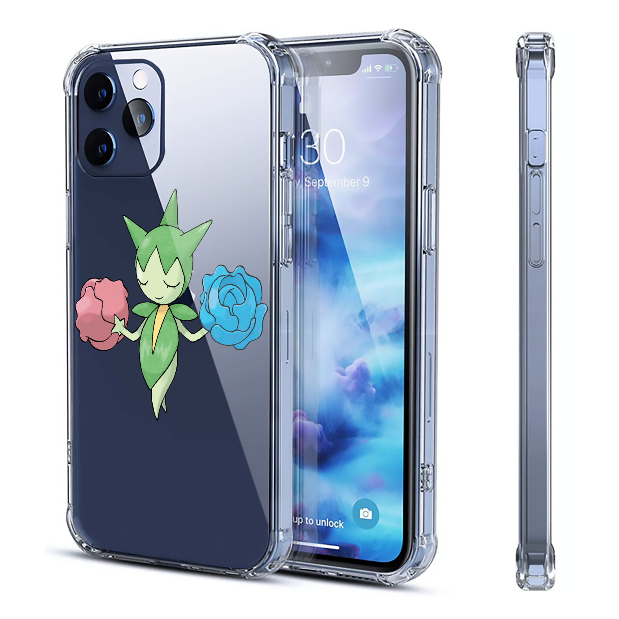 （画像用） ポケットモンスター Pokémon 【iPhone 12シリーズ対応】透明スマホケース（クリアソフトケース）
